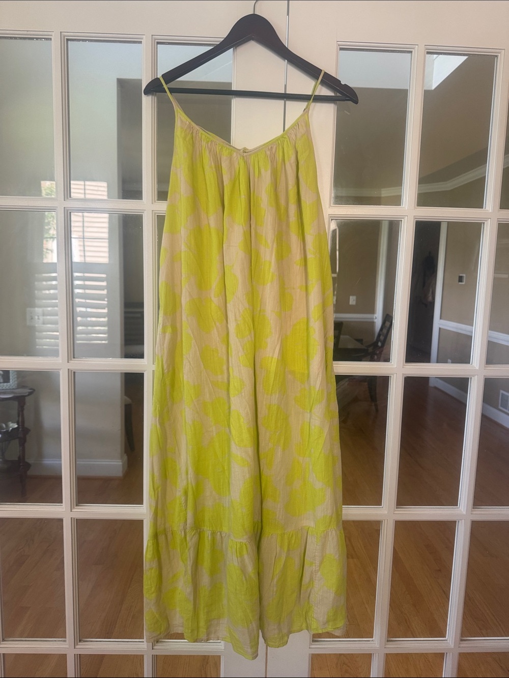 GAP Yellow & Cream Floral Maxi Dress